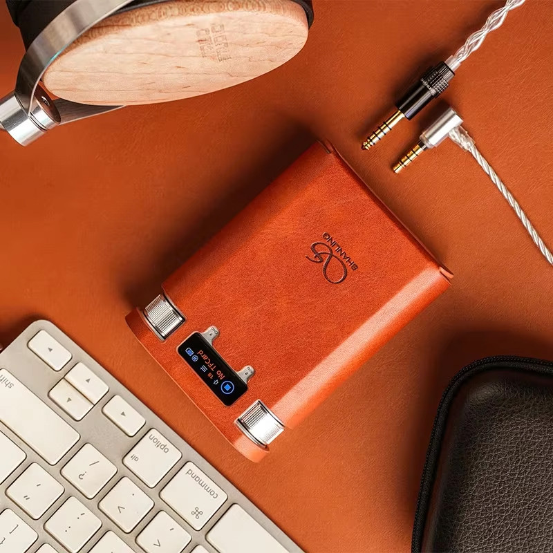 SHANLING Leather Case for H2 Protable USB DAC AMP Decoder Protective Leather Case H2 Headphone