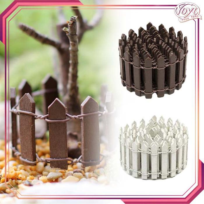 NEW PAGAR MINIATUR 90*5CM MINIATUR PAGAR MINI KAYU MAKET PAGAR MINIATUR PAGAR TAMAN LANDSCAPE