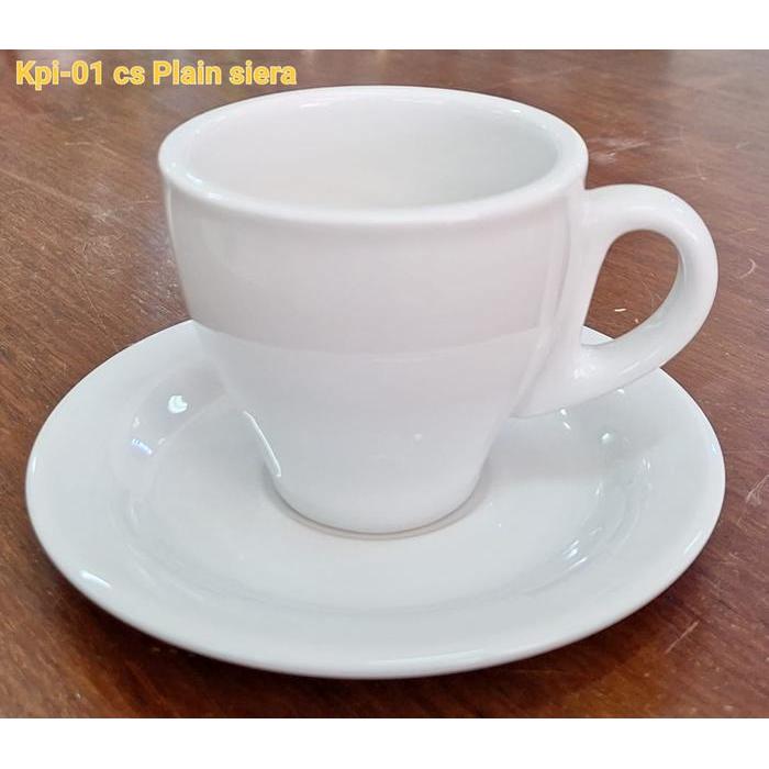 Cangkir Set Cappucino / Latte Cup / Coffee Mug - Blue