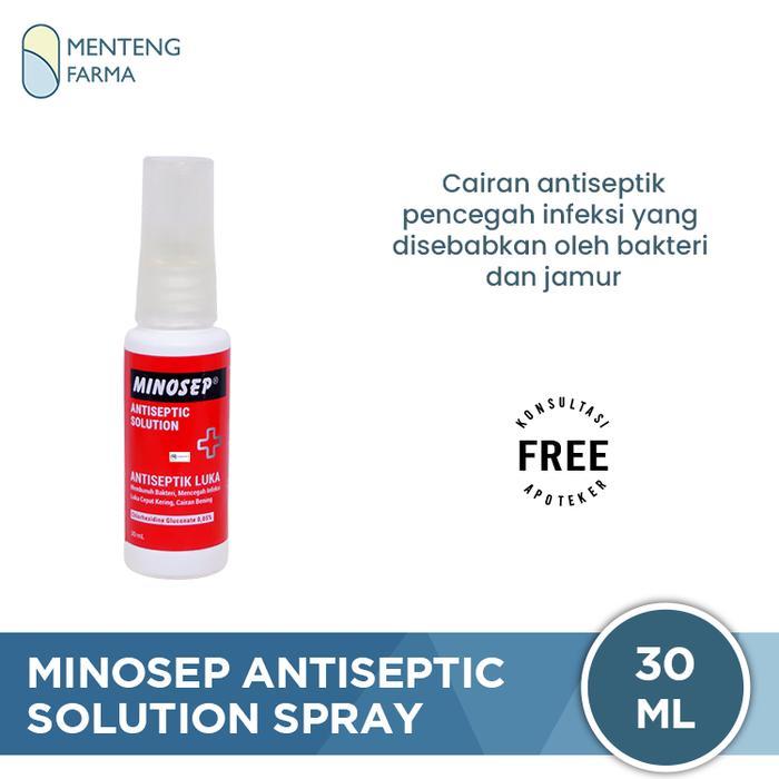 Minosep Antiseptic Solution Spray 30 mL - Obat Luka Antiseptik Spray