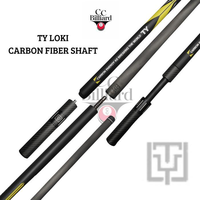 Cc Billiard Stick Billiard Ty Loki Carbon Shaft + Ty Carbon Telescopic Extension Diameter 12.5 Mm