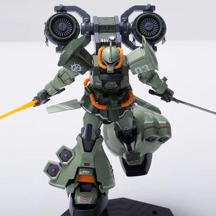 HOT SALE MAINAN BELUM DIRAKIT HG HIGH GRADE 1/144 GOUF FLIGHT TYPE TEST COMMANDER COLOR (GREEN)
