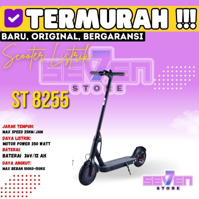 Skuter Listrik Exotic ST-8255 By Pacific bukan sepeda listrik - Skuter - Hitam