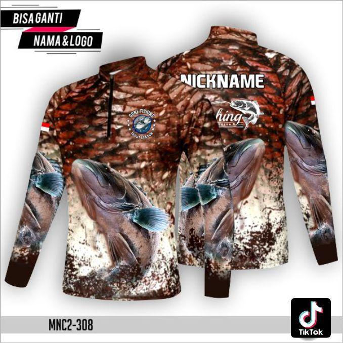 Baju Jersey Mancing Ikan Gabus Toman Snakehead / Kaos Fishing / Baju Fishing Mania / Mancing Club