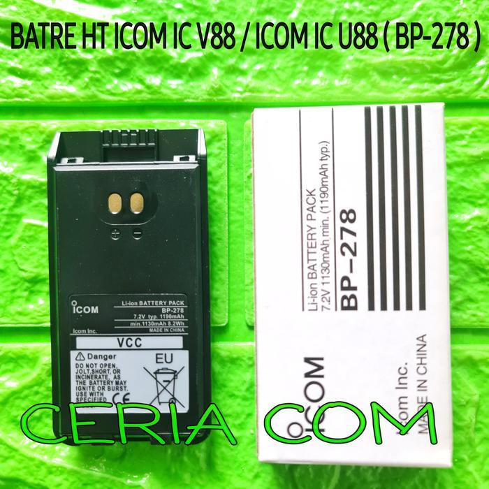 BATRE HT ICOM U88 ICOM IC V88 LITHIUM ORI BATTERY ICOM BP-278 BP 278