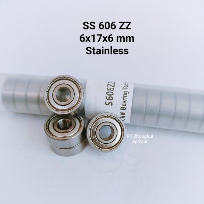 BEARING S 606 ZZ STAINLESS ISI 1 PCS