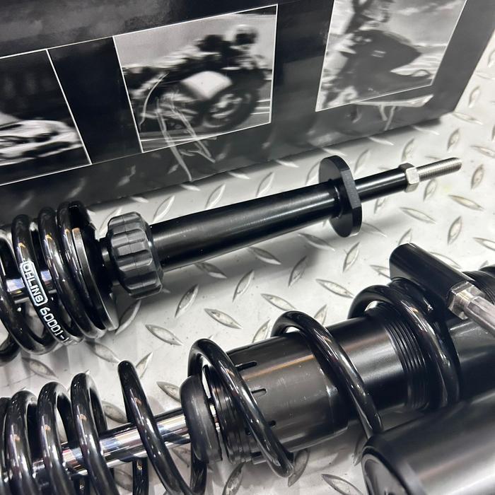 Shock Tabung Ohlins YA Series BLACK with Preload Adjuster Vespa