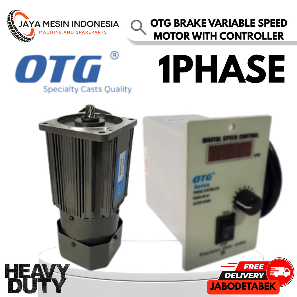 OTG SERIES VARIABLE SPEED VS BRAKE MOTOR WITH CONTROLLER 1PHASE 4POLE 220V TYPE 6IK140RGU-CFM 140W /