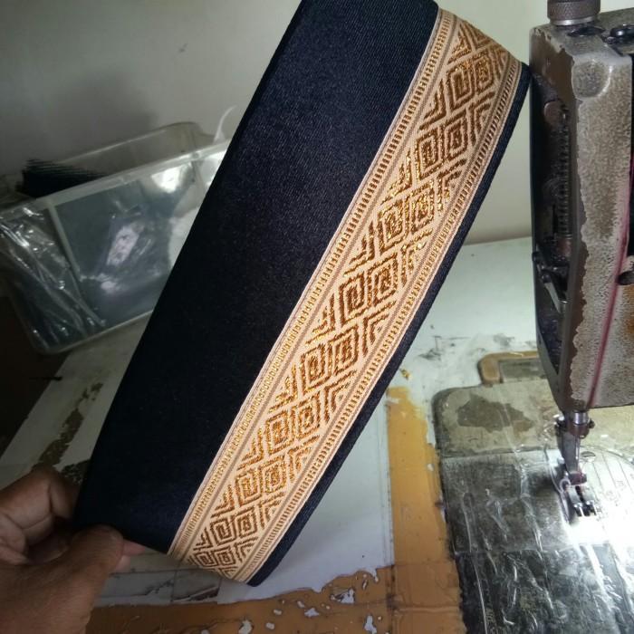 peci songkok hitam khas aceh - motif emas,Kopiah Muslim Pria