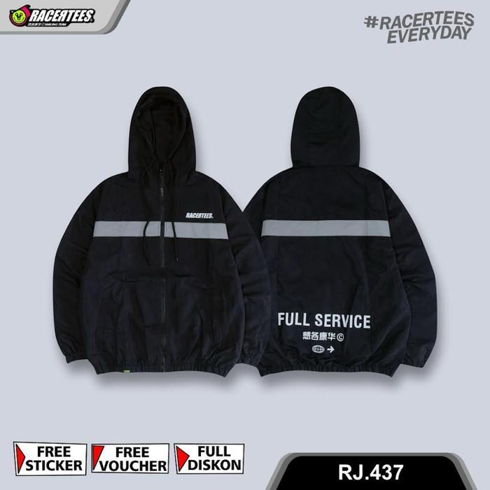 Jaket REFLECTIVE RACERTEES Black Service Reflective - RJ.437