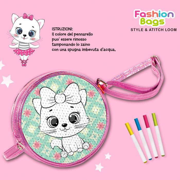 Kiddy Star Set Color Your Own Seuqiens Bag Cat - Ungu Original High Quality Saigon