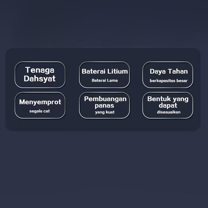 MESIN SEMPROT CAT ELEKTRIK NIRKABEL BERKEKUATAN 600W/MESIN SEMPROT CAT/ KOMPRESOR SEMPROT CAT/ALAT