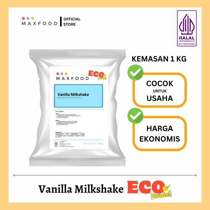 

oW.galiban - MAXFOOD Vanilla Milkshake Powder 1KG - Bubuk Minuman Rasa Vanilla Ekonomis untuk Usaha
