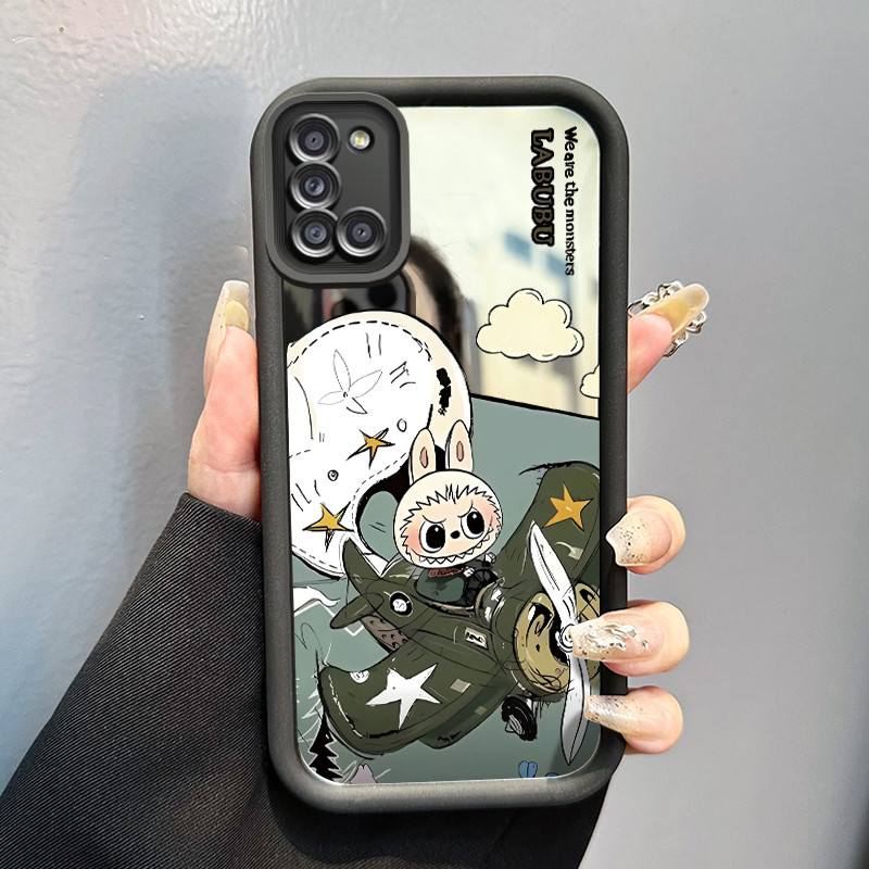 Casing Hp Samsung Galaxy A31 Case Casing HP Softcase Silikon Karakter Alien Imut Terbang Pesawat Hij