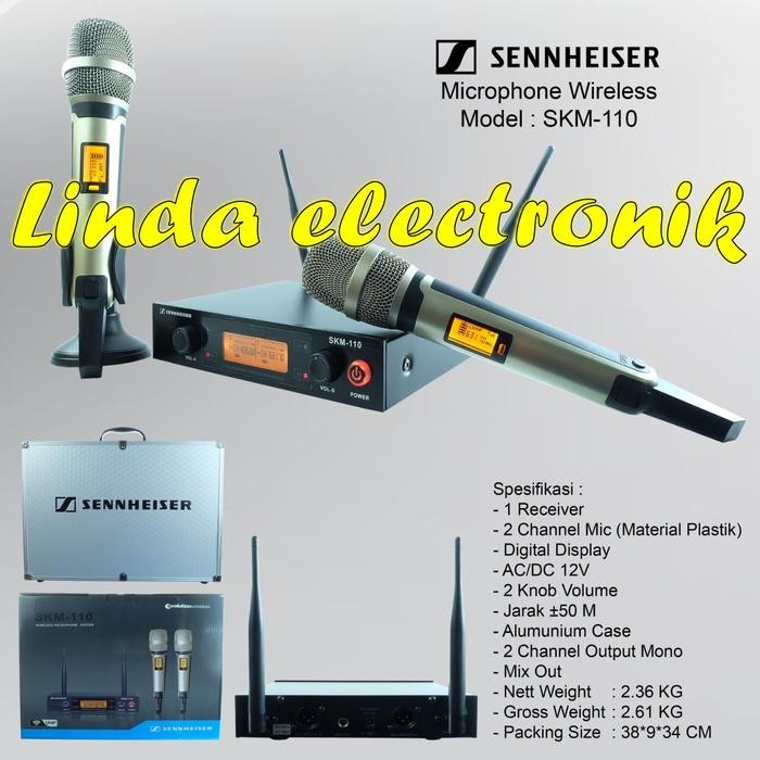 Mic Wireless SENNHEISER SKM110 SKM 110 FREE KOPER HANDHELD