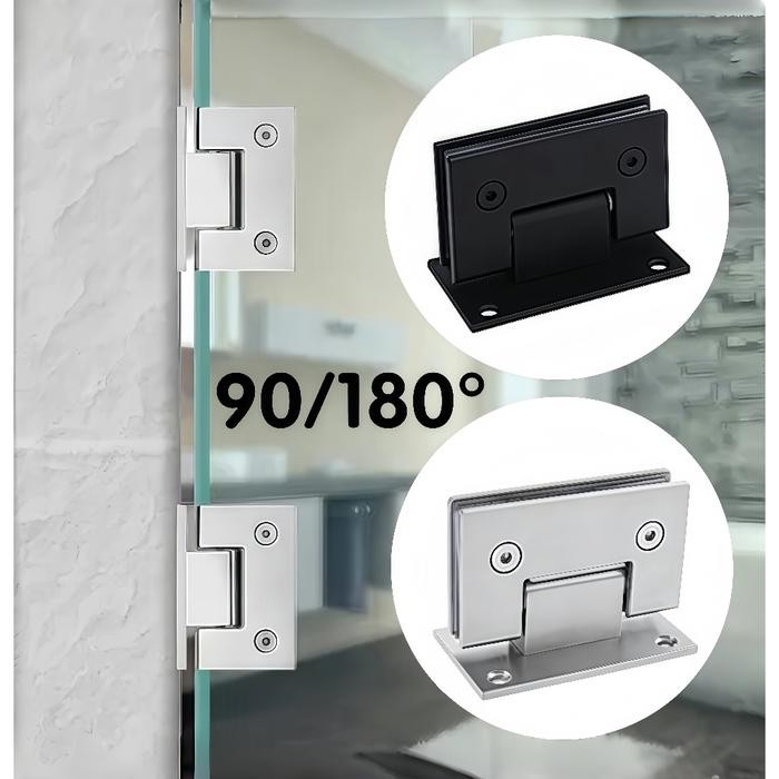 Engsel Pintu Kaca Jepit 90 180 Derajat Engsel Shower Engsel Kaca Shower Engsel Kaca Lemari