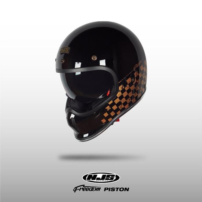 Terbaru Njs Freedom Piston - Helm Retro Njs Njs Retro Retro Fullface Helm Njs Njs Kekinian Freedom