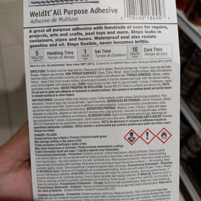 

DEVCON WELDIT LEM ADHESIVE MULTIFUNGSI 29 ML