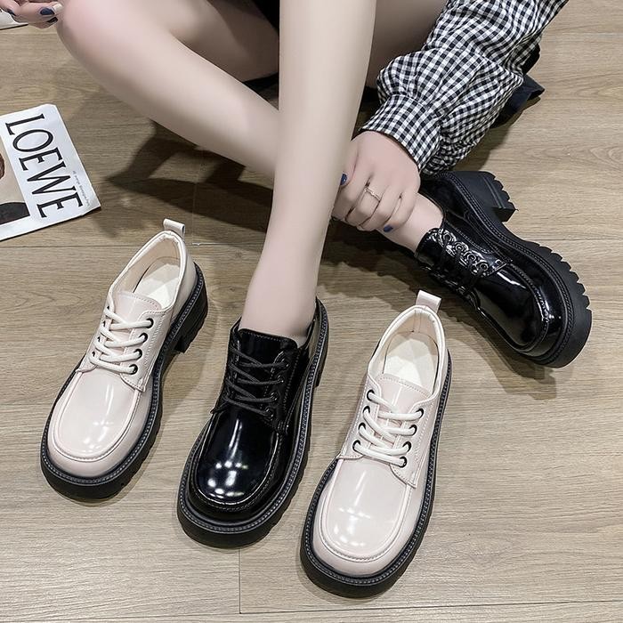 Aldo Ventelas - Df 604 Sepatu Wanita Docmart Sneakers Boots Premium Quality Black Karet Shoes