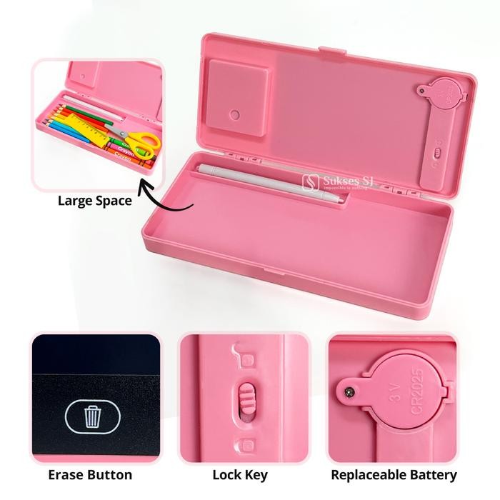 

Kotak Pensil Drawing Pad Kalkulator Papan Tulis LCD