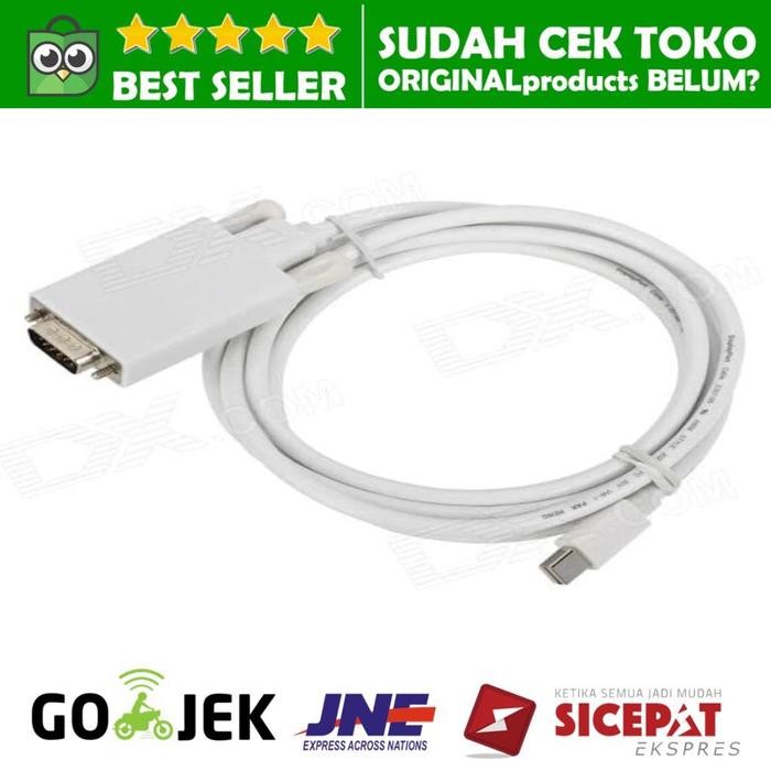 DISKON CABLE MINI DISPLAY PORT KABEL TO VGA COWOK HD TV 1.8M MACBOOK PRO AIR