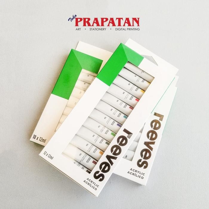 

Pilihan- Reeves Acrylic Paint Set 12/18X12Ml / Cat Akrilik