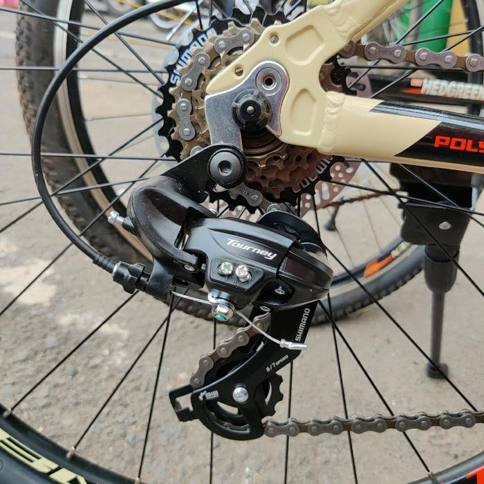 ( original) rd shimano tourney tx 6 7 8 speed operan belakang polygon