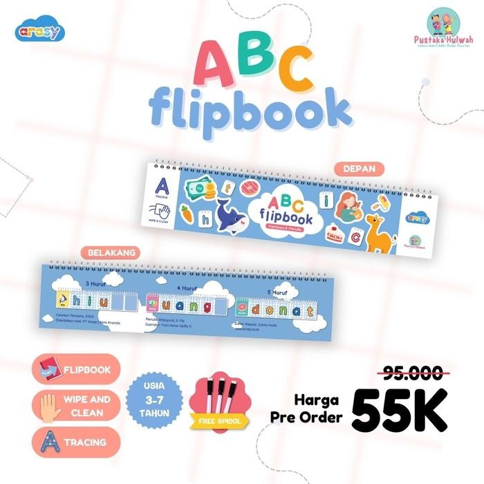 

ABC Flip Book Membaca & Menulis Desain Baru [Pustaka Hulwah]