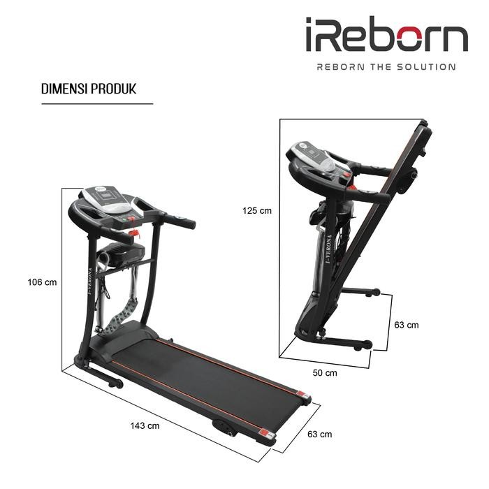 ALAT FITNESS TREADMILL IREBORN I-VERONA