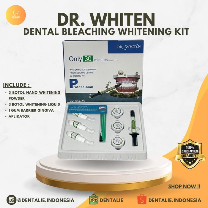 Dr. Whiten Bahan Bleaching Whitening Kit Pemutih Gigi Dr.Whiten
