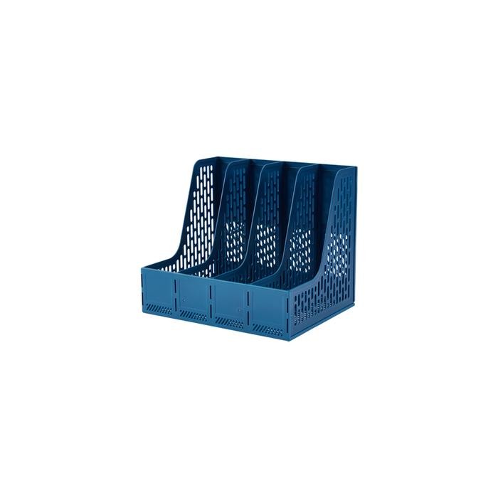 

BANTEX MAGAZINE HOLDER / RAK BOX FILE / FILE TRAY / TEMPAT DOKUMEN BAHAN PP 4 SECTION BJ7644 BLACK