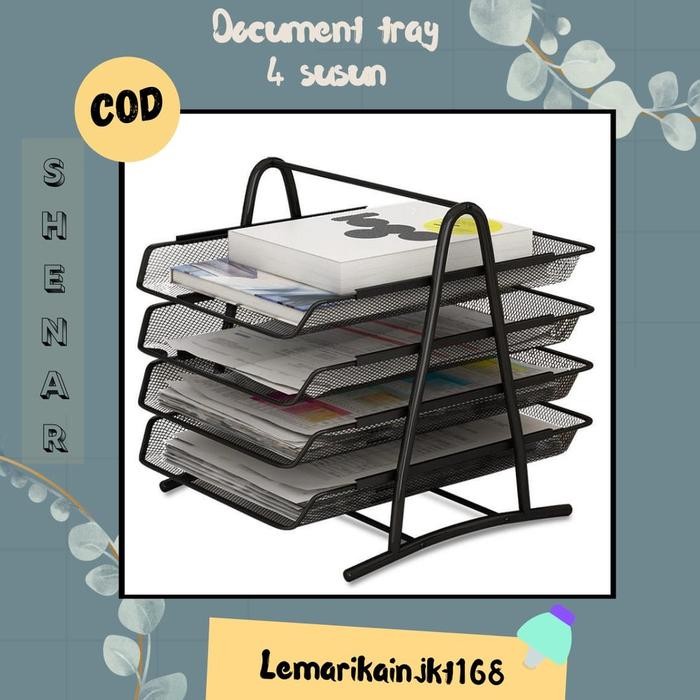 

DOKUMEN TRAY RAK DOKUMEN 4 SUSUN BESI LACI DOKUMEN BESI RAK KERTAS KANTOR TEMPAT FILE KERTAS A4