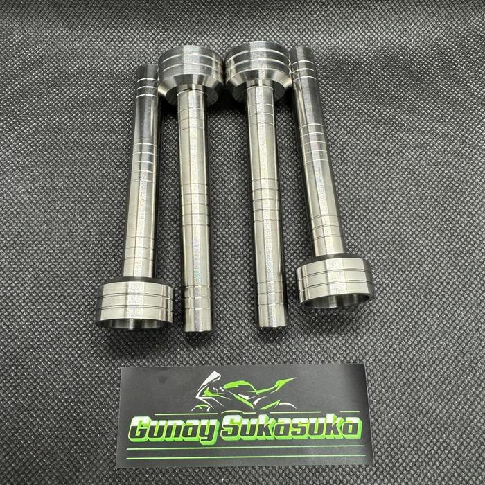 Cover Titanium Tutup Tiang Super Kips Ninja R Ss Rr Zx New Rr