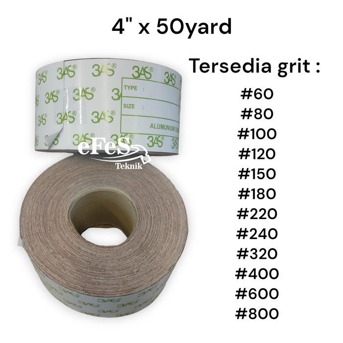 Amplas Roll 3 As - Amplas Kain