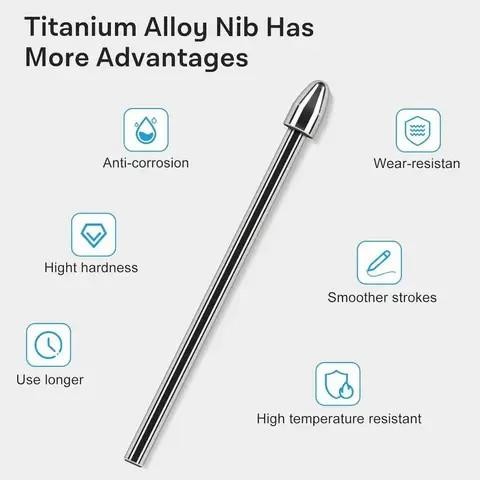 

Metal Titanium Tip Nib Pengganti Ujung Spen S Pen Samsung Tab S9 S8 S7 S6 Refill Replacement Stylus