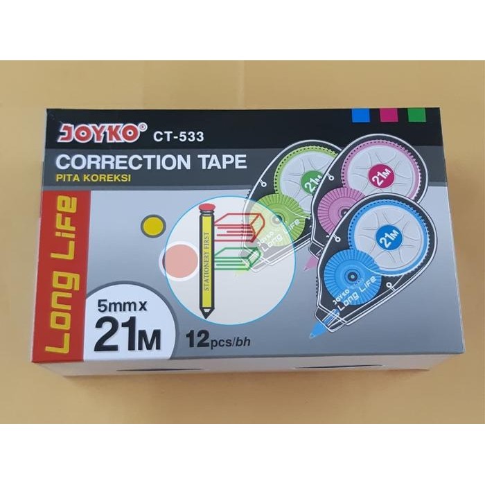 

Correction Tape Joyko Ct-533 21M Grosir