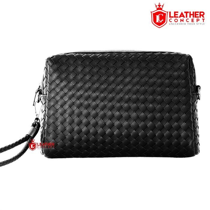 Pilihan- Leather Concept Lowinskie Clutch Bag Pria Clutch Kulit Pria Tas Tangan Pria Tas Kulit