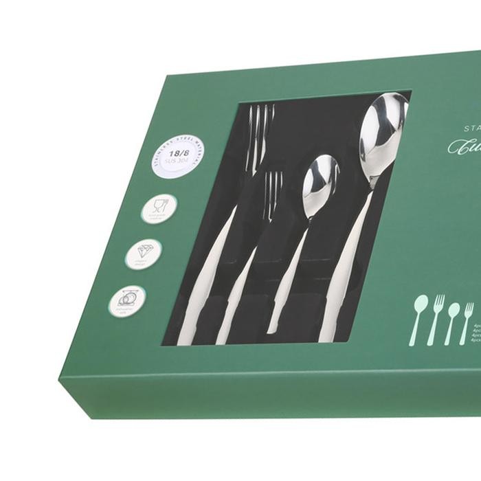 Appetite Set 16 Pcs Estelle Alat Makan - Silver