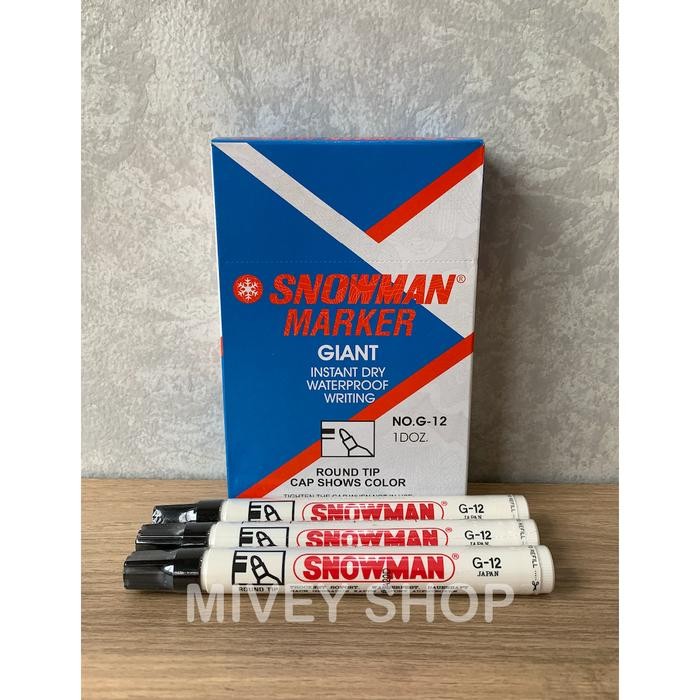 

New Spidol Snowman Permanent Marker G-12