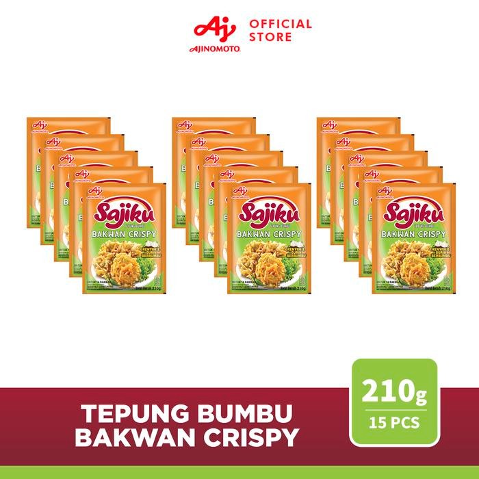 

ORIGINAL SAJIKU Tepung bumbu Bakwan Crispy Sachet 210g (15 PCS) READY STOCK