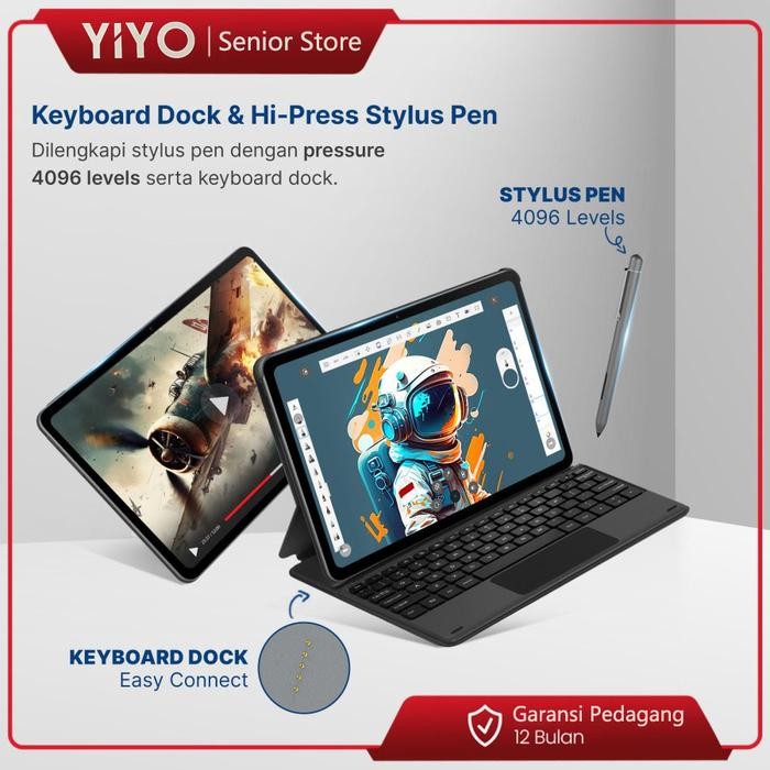 Pilihan- Yiyo Asli Tablet Android 10.6 Inch X30Promax Ultra Rom12Gb+512Gb Ram