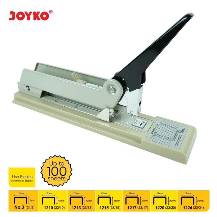

TERBARU! Stapler HAVY DUTY JOYKO HD-12L/24 Besar / Mesin Staples Jilid HD 12L 24 Panjang