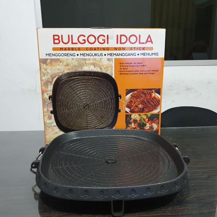 Bulgogi Pan 32Cm Grill Panggangan Bbq Serbaguna Steak Yakiniku Dagig Sai Kambing Ayam Marble