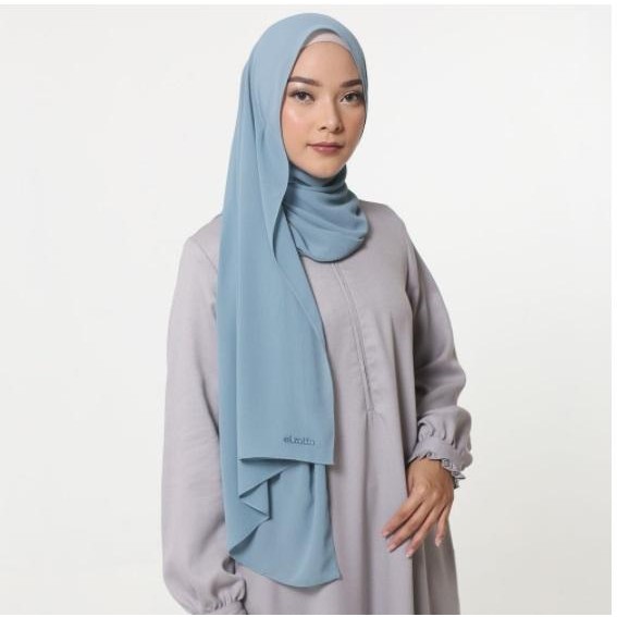 Selvia Anindita Pashmina Elzatta Polos Bahan Ceruti Babydoll 170X70Cm Muslim Jilbab Ceruty