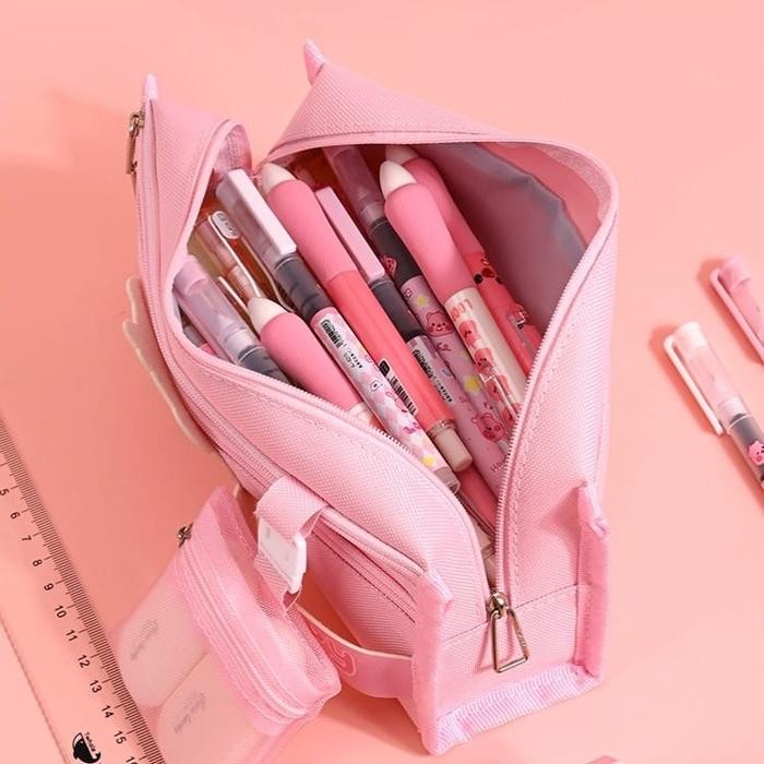 

OJ KOTAK PENSIL ANAK PEREMPUAN / PENCIL CASE KARAKTER LUCU 3D KAPASITAS BESAR / TEMPAT PENSIL