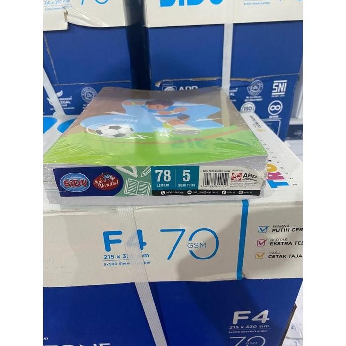 

OJ Buku Tulis SIDU 78 lembar 1 pak (5 buku) / Buku Tulis Tebal