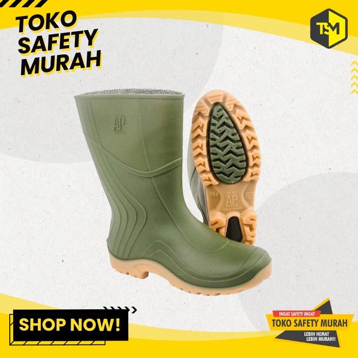 Sepatu Pendek Hijau Sepatu Perkebunan Pertanian 2007