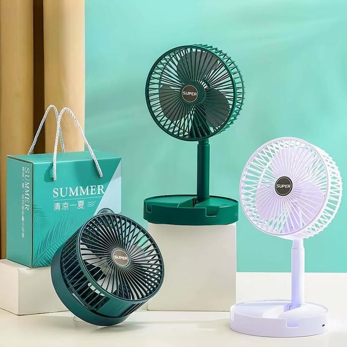 New FITINE Kipas Angin Lipat M7 Kipas Angin Vertikal 360 Kipas Angin Lipat yang Dapat Ditarik Kipas