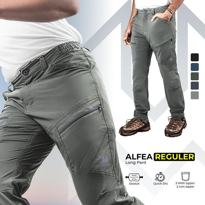 Eiger Sport - Celana Panjang Bersepeda Outdoor Pria Wanita Alfea Reguler