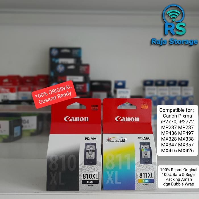 Canon 811Xl 810Xl Cartridge Color Black 811 Warna 810 Hitam Xl Ip2770